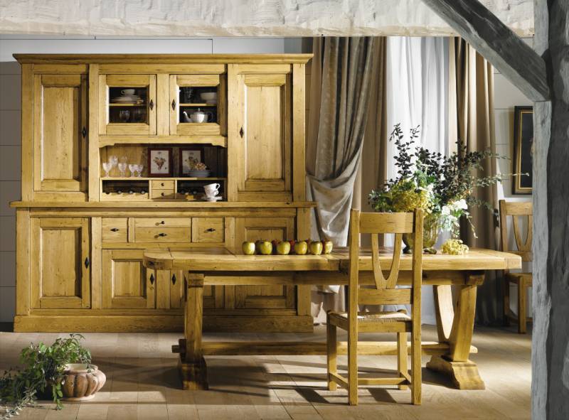 Salle à manger rustique 100% chêne massif - NOGENT - Meubles Gibaud Salle à manger rustique 100% chêne massif - NOGENT - Meubles Gibaud