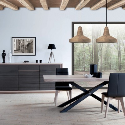 salle-a-manger-zen-ateliers-de-langres-table-rectangulaire-plateau-bois-chene-massif-pied-metal-design-noir-meubles-gibaud-