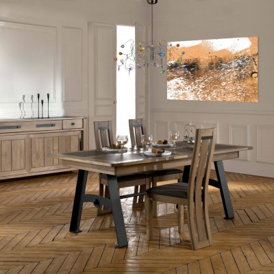 salle-manger-design-contemporaine-chene-metal-ceramique-deauvil-ateliers-de-langres-magasin-meubles-gibaud-cambresis-cambrai-nord-lille-douai-valenciennes