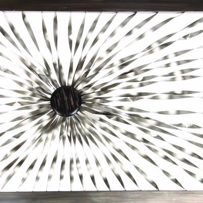 SCULPTURE MURALE CADR’AVEN – illusion d’optique en métal