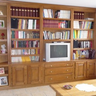 Bibliothèque sur-mesure 100% chêne massif