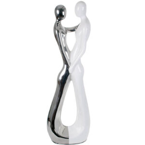statue-couple-dualite-moderne-ceramique-blanc-gris-cambresis-decoration-nord-cambrai