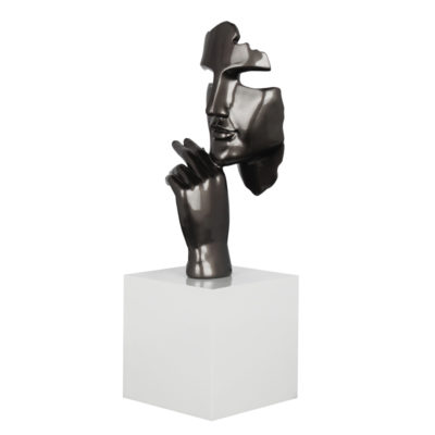 statue-sculpture-deco-visage-main-gris-decoration-nord