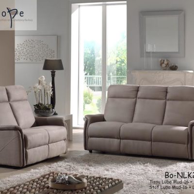 Canapé fixe et relax 1 à 3 places micro fibre taupe – BRAZIL