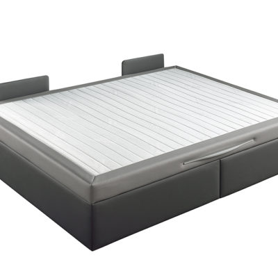 Sommier fixe / Lit coffre finitions cuirs ou tissus – EVO 2