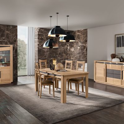 salle-a-manger-bella-bois-chêne-beige-cacio-meubles-Gibaud-le Cateau-cambresis-Nord-Cambrai-Douai-Valenciennes-lille-haut-de-france