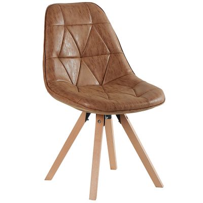 chaise-design-yate-tissus-camel-havane-pieds-bois-meubles-gibaud-cambresis