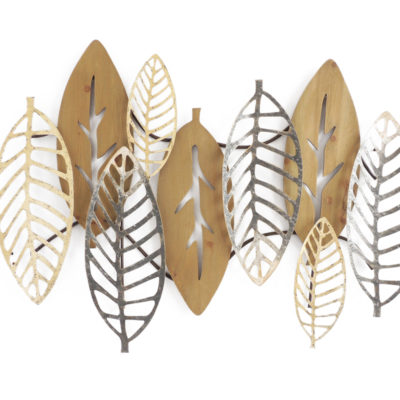 sculpture-murale-feuilles-metal-et-bois-decoration-interieur-deco