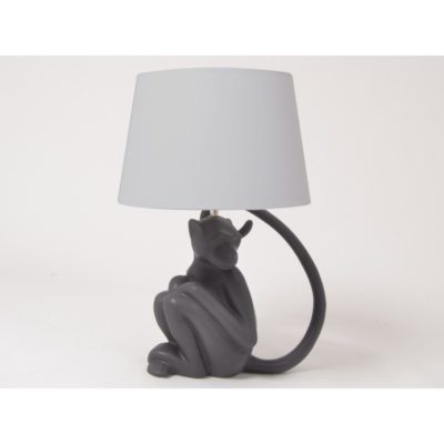 lampe singe gris