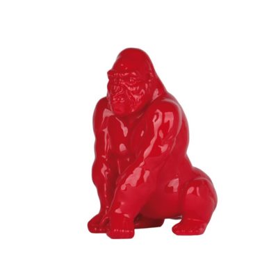 Statue gorille rouge ou jaune 41cm design Socadis – GORILLA