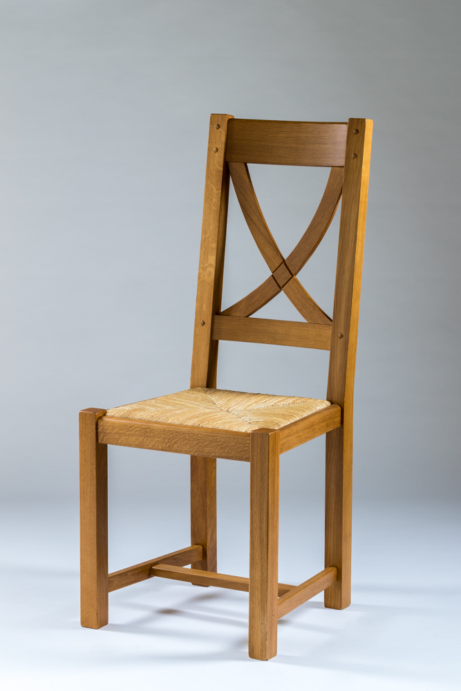 chaise rustique style campagnard chene massif francais lelievre