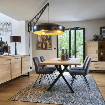 Salle a manger contemporaine en chêne NOMADE