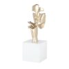 déco statue or blanc