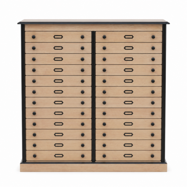 Meuble de rangement su-mesure 24 tiroirs