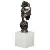 statue visage gris