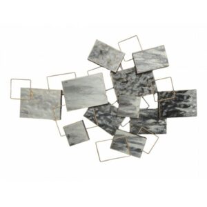Décoration murale métal SUPERPOSITION RECTANGLES/CARRES