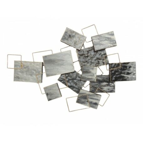Décoration murale métal SUPERPOSITION RECTANGLES/CARRES