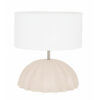 Lampe de table design en céramique rose doux