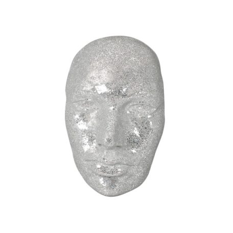 Masque mural 3D en mosaïque blanche