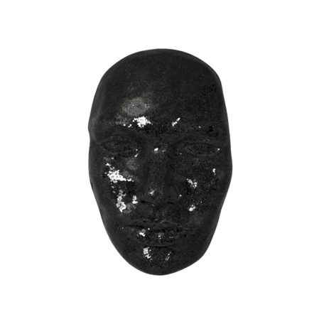 Masque mural 3D en mosaïque noire