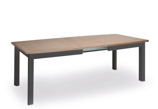 salle-a-manger-table-avec-allonge-bois-chene-clair-noir-meubles-gibaud