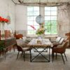 salle a manger indus ambiance atelier loft