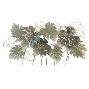Decoration murale en metal FEUILLAGE EXOTIQUE MONSTERA