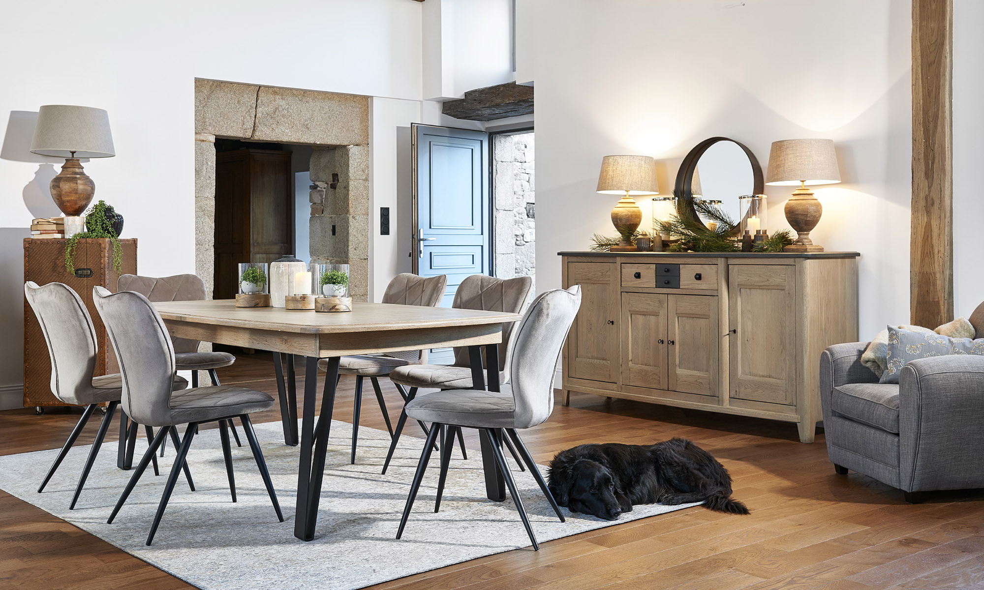 Chaise de salle à manger contemporaine fabrication française