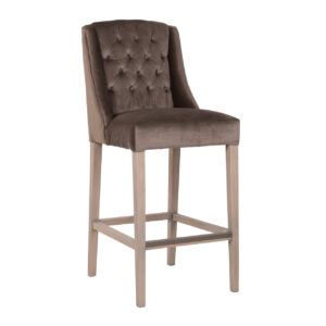 chaise haute haut de gamme tissu et bois