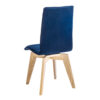 chaise coque design pied rotatif bois