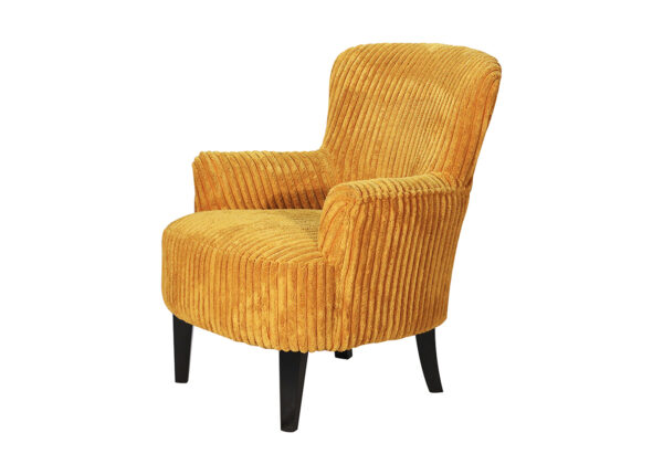 fauteuil design confortable jaune moutarde