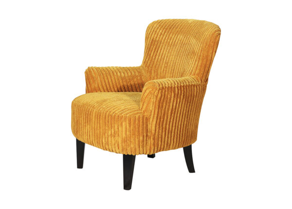 fauteuil design confortable jaune moutarde