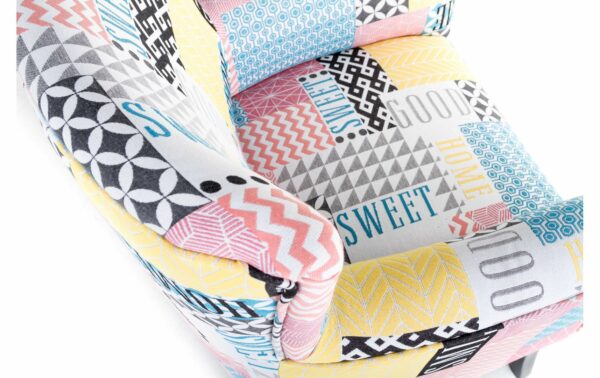 Fauteuil ARIAM avec un tissu sweet pastel