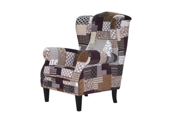 fauteuil bergère marron beige