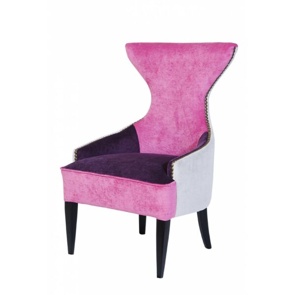 fauteuil rose violet original