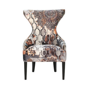 fauteuil couleurs marron orange