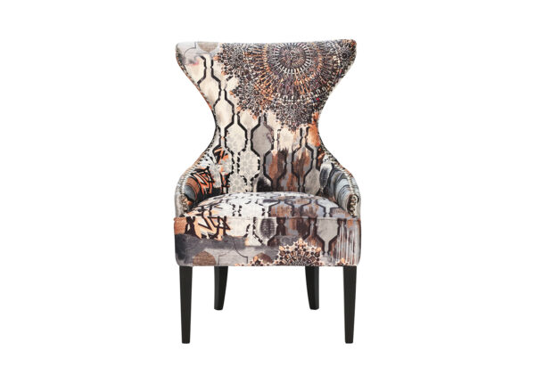 fauteuil couleurs marron orange