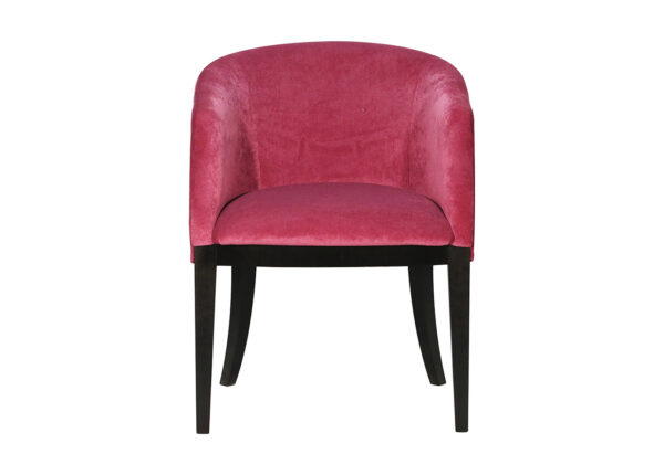 fauteuil velours rose