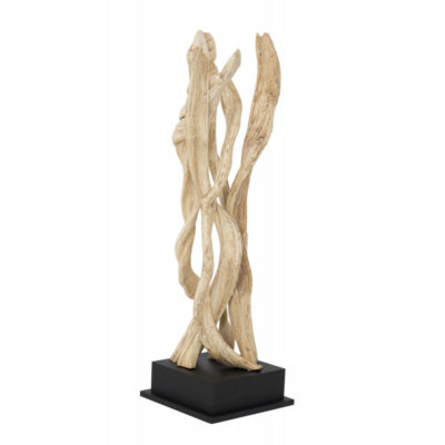 lampe naturelle en bois flotte lianes torsades