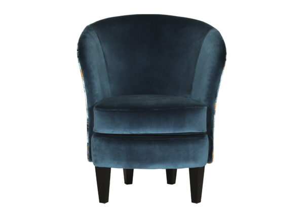 fauteuil bleu canard