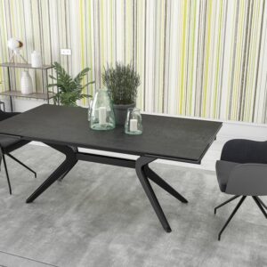 table contemporaine gris noir