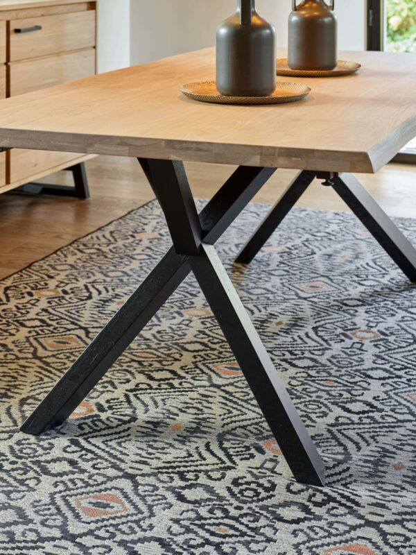 Table moderne en chene massif de qualité nomad ateliers de langres