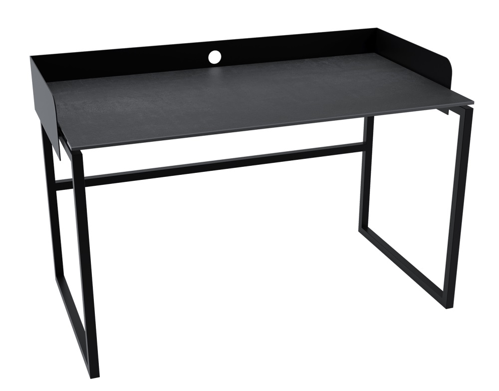 Bureau BUENOS AIRES - Plateau gris et pieds aluminium - 140x80 cm -  FIDUCIAL OFFICE SOLUTIONS