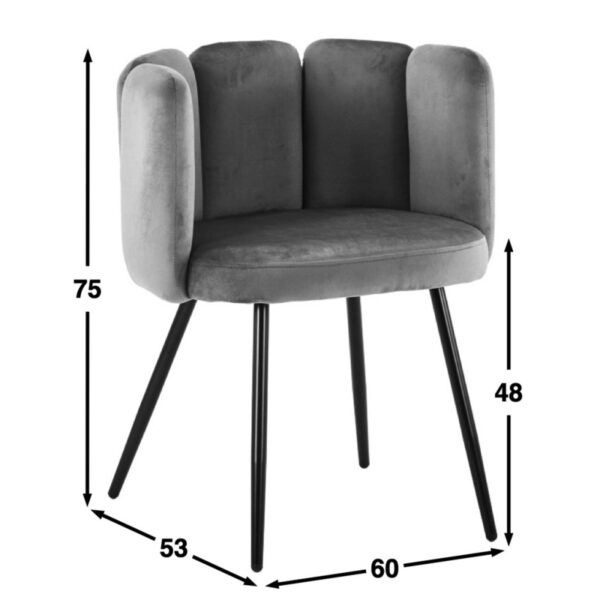 chaise moderne design confortable hauteur 75cm