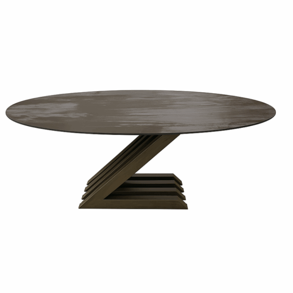 Table ZARA Ovale en céramique ou dekton. Plusieurs dimensions au choix