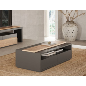 Table basse moderne en chêne