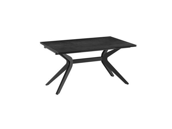 Table céramique TITANE pieds noirs
