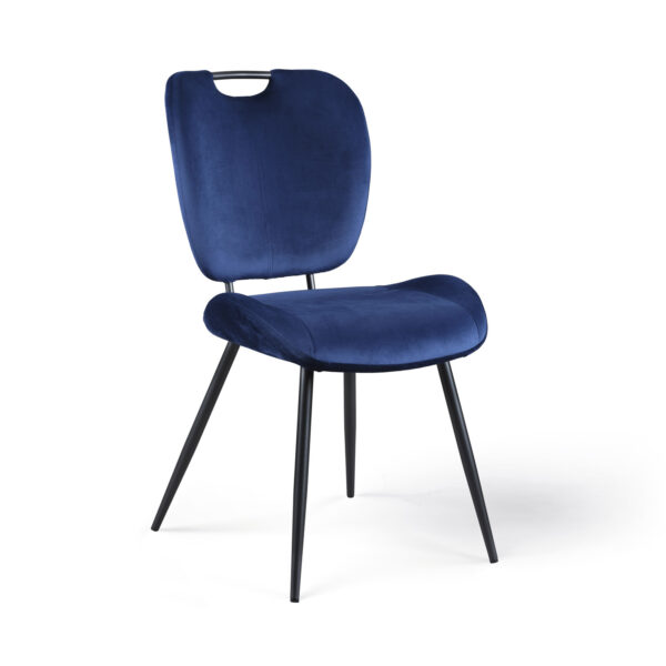 Chaise NADÈGE bleu cobalt