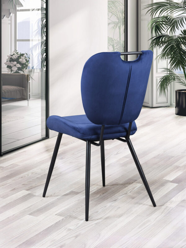 Chaise NADÈGE bleu cobalt