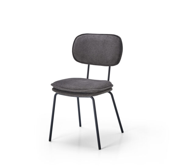 Chaise moderne et colorée HONEY gris foncé